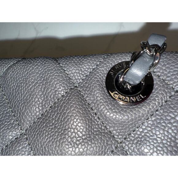 Chanel French Riviera Flap Bag in Dark Grey Caviar - Picture 4 of 12